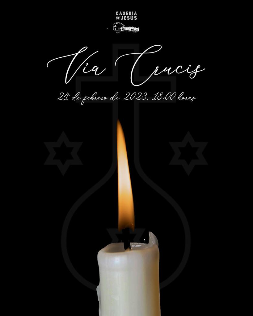 Cartel vía crucis casería Jesús 2023