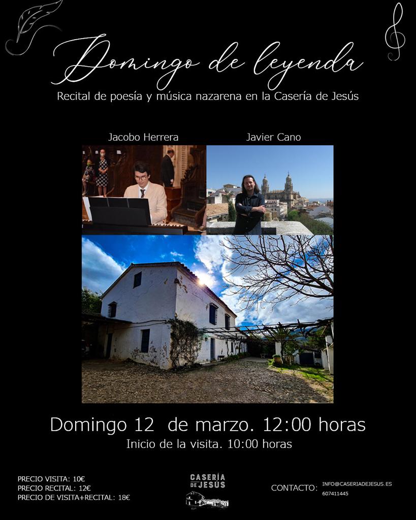 Recital de poesía y piano cofrade caseria de jesus 2023
